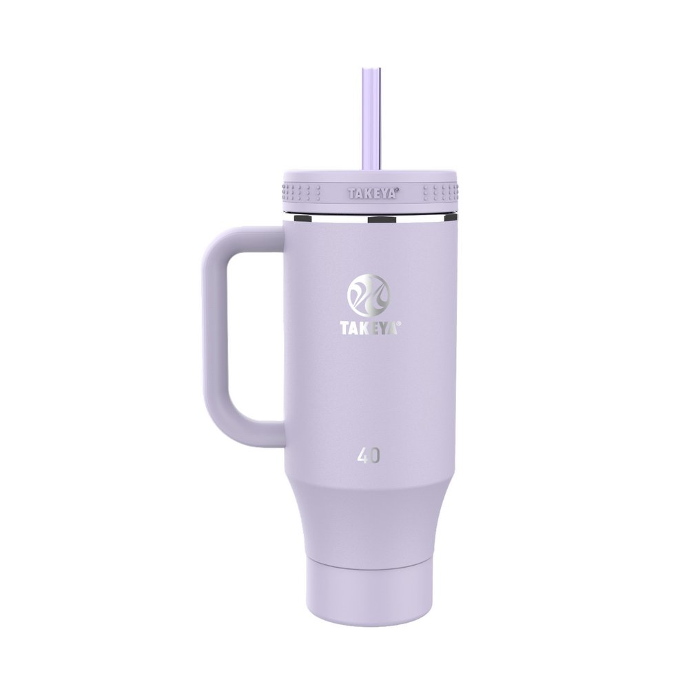 Taza termica con pajilla 1183 ml morado straw