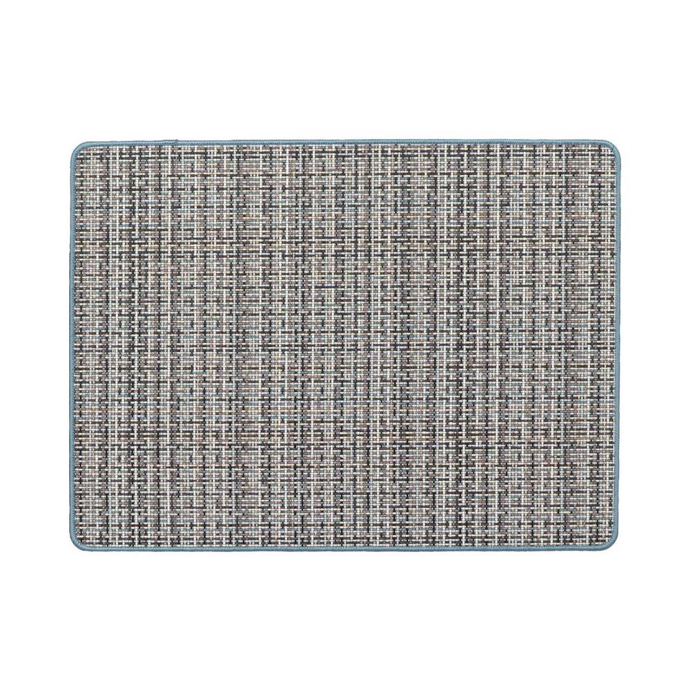 Alfombra poliester 45x60 cm azul pixel
