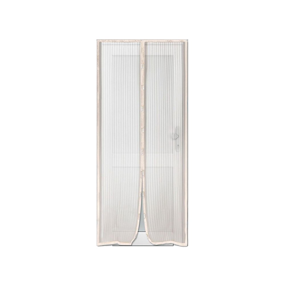 Mosquitera para puerta con cierre magnetico 1 x 2.20 m crudo