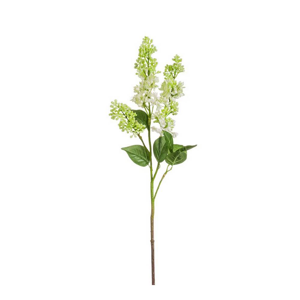 Flor artificial 87.63 cm lila blanca con verde