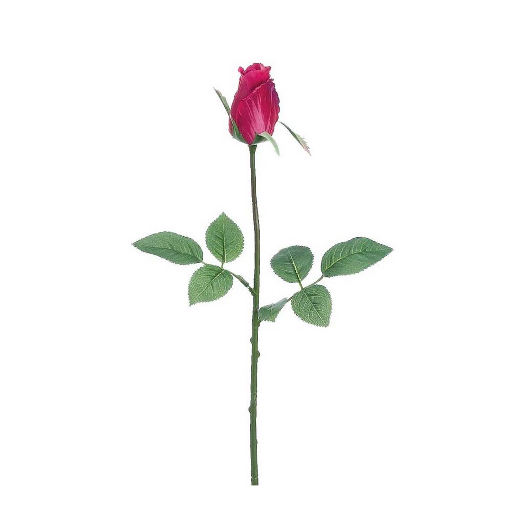 Flor artificial 59.69 cm rosa unitaria fucsia