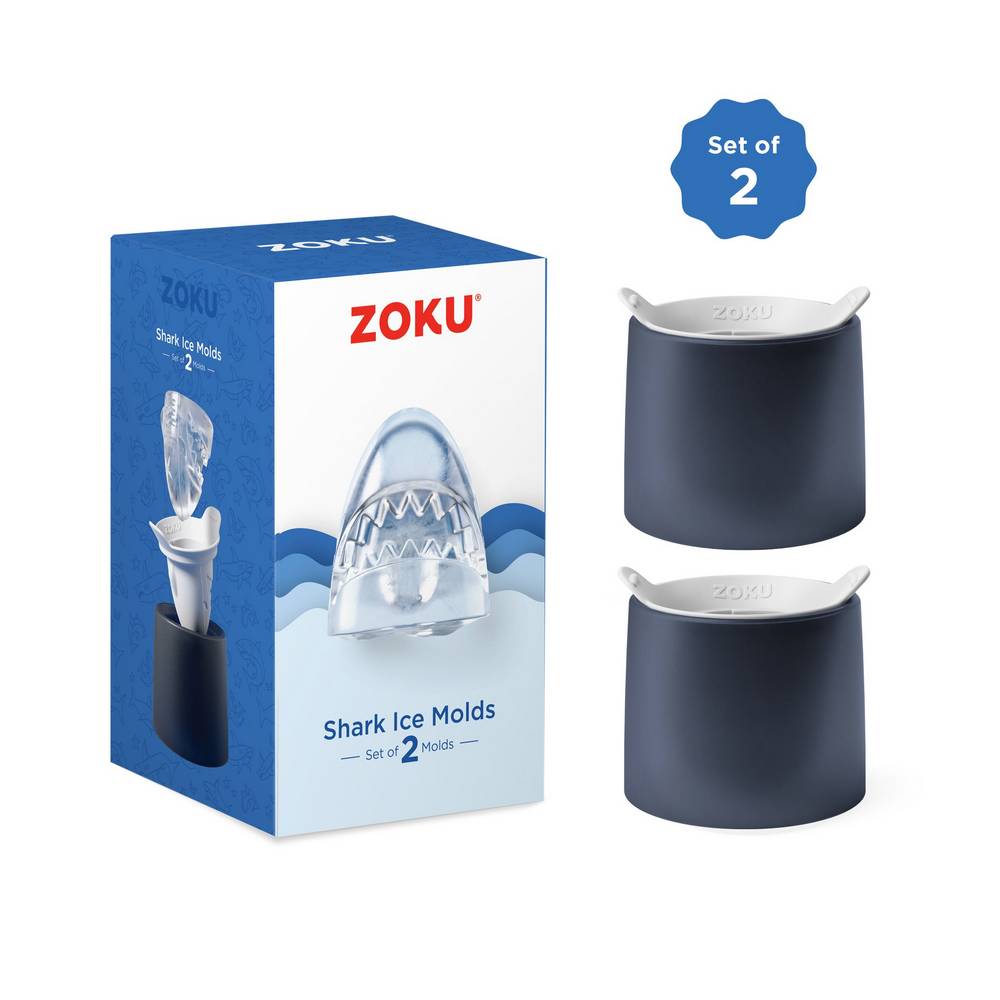 Molde para hielo con forma de tiburón de 118 ml - set de 2 unidades
