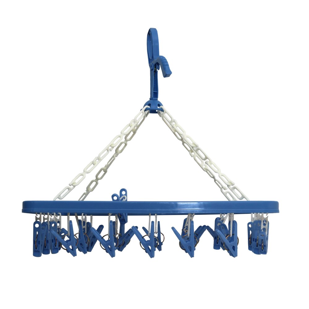 Tendedero para ropa de plastico 46.99x29.46 cm celeste