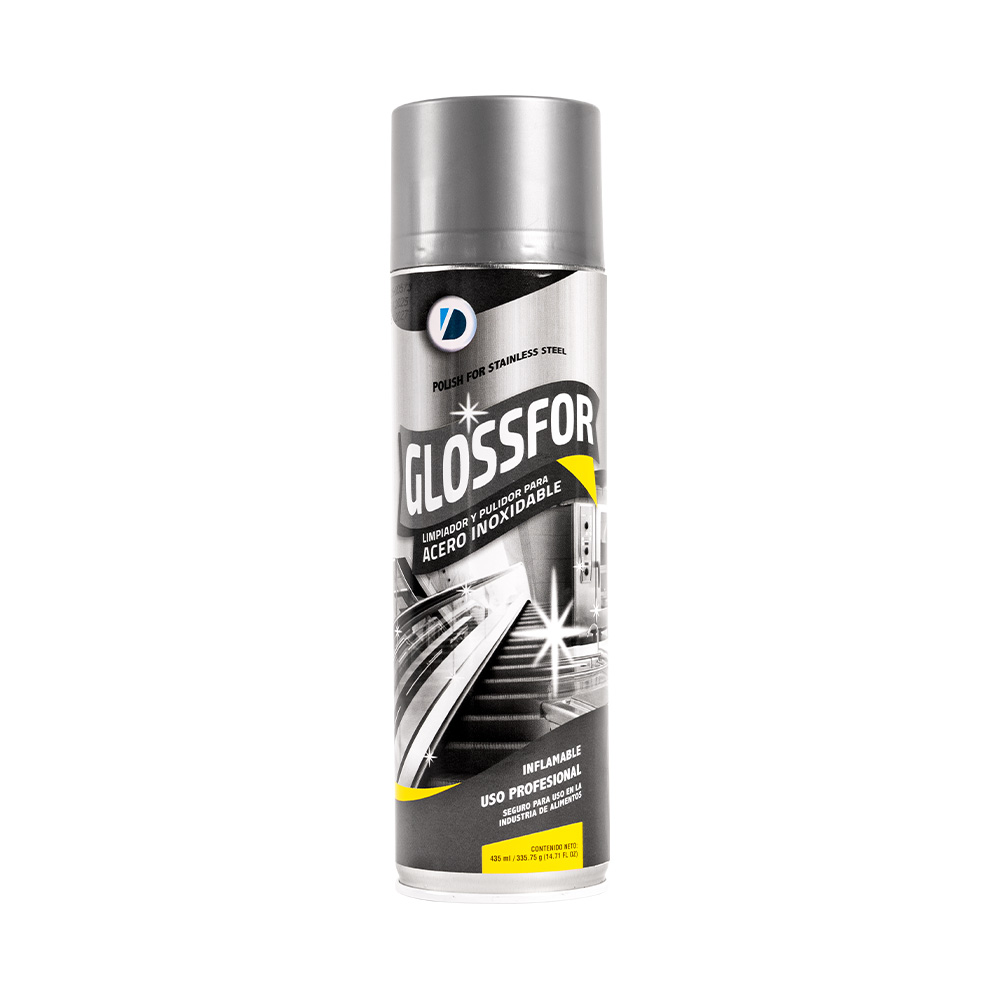Limpiador - pulidor y protector para metales glossfor 495 ml