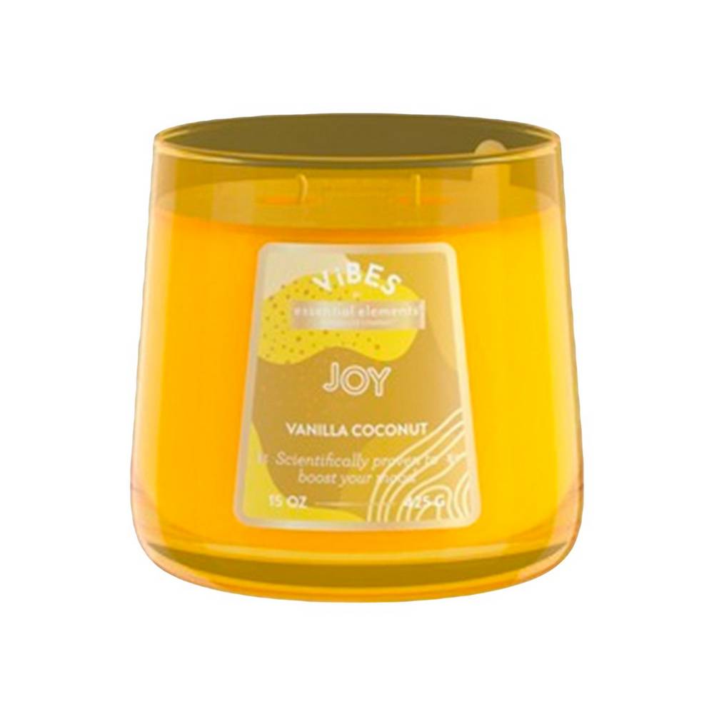 Candela en jarra de vidrio 443.6 ml alegría