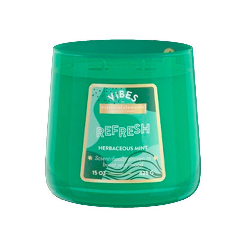 Candela en jarra de vidrio 443.6 ml refrescante