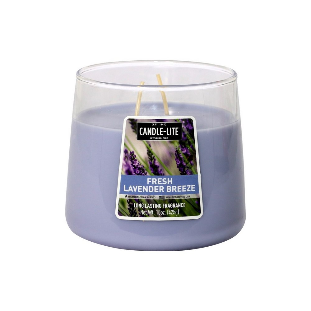 Candela en jarra 443.6 ml 2 mechas brisa de lavanda fresca