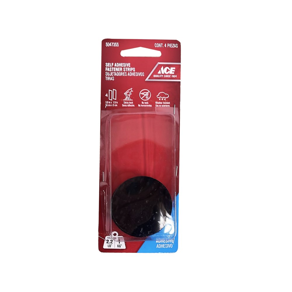 Cintas de velcro redondos s/4 capacidad 1kg negro