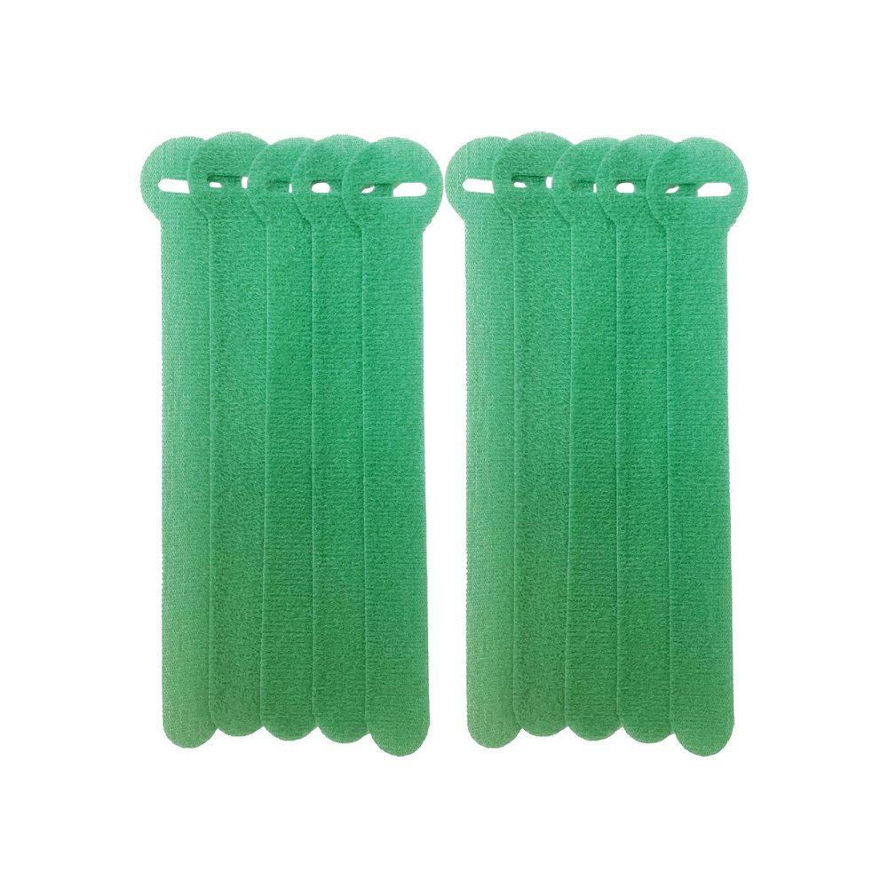 Cintas de velcro autoagarre para jardín 12cm s-10 verde