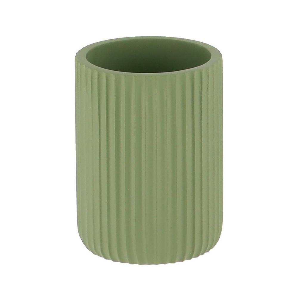 Porta cepillo de dientes plastico verde