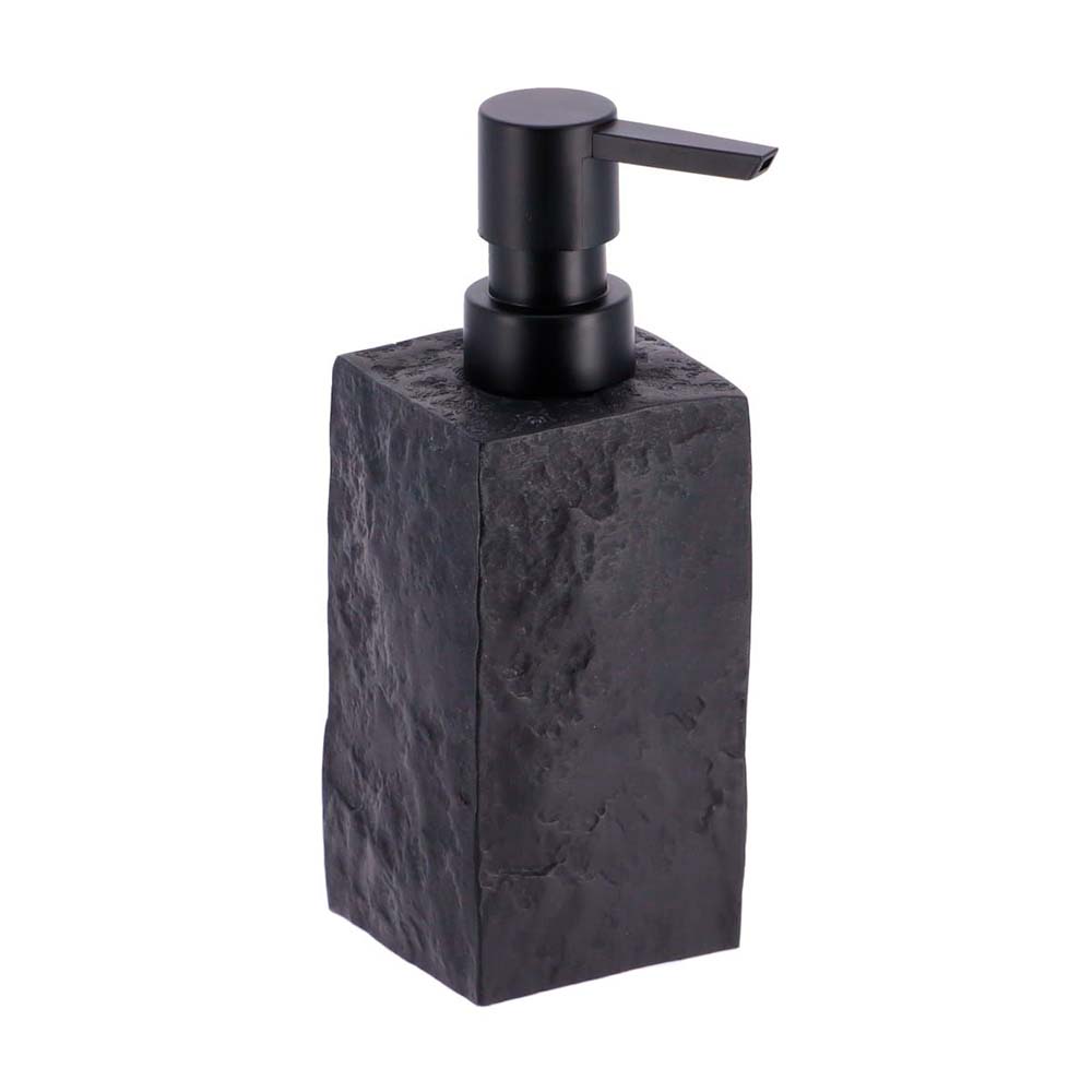 Jabonera para liquido 260 ml plastico cuadrado negro