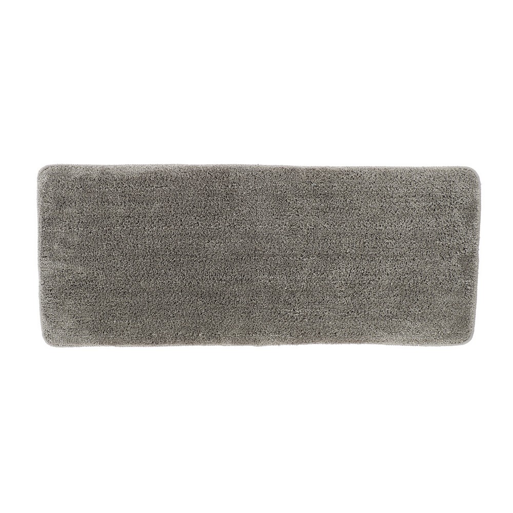 Alfombra para baño 50x120 cm microfibra gris oscuro