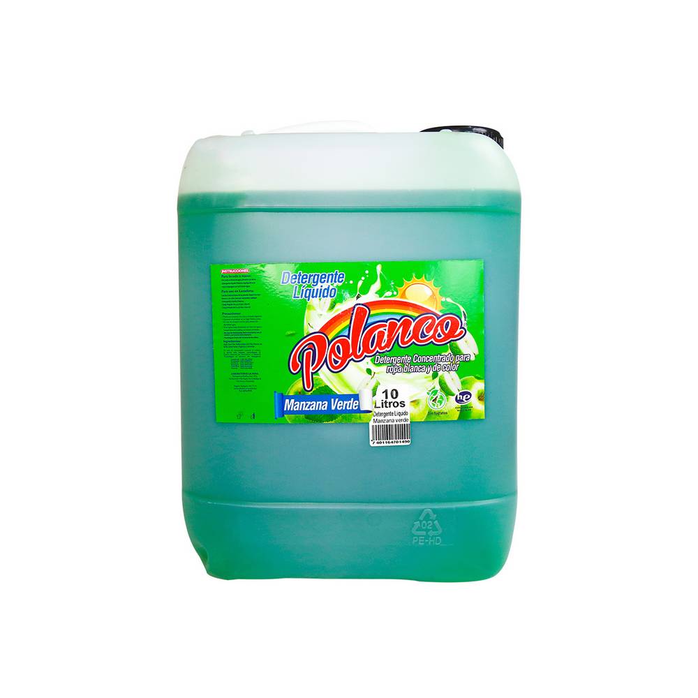 Detergente liquido manzana verde caneca 10l