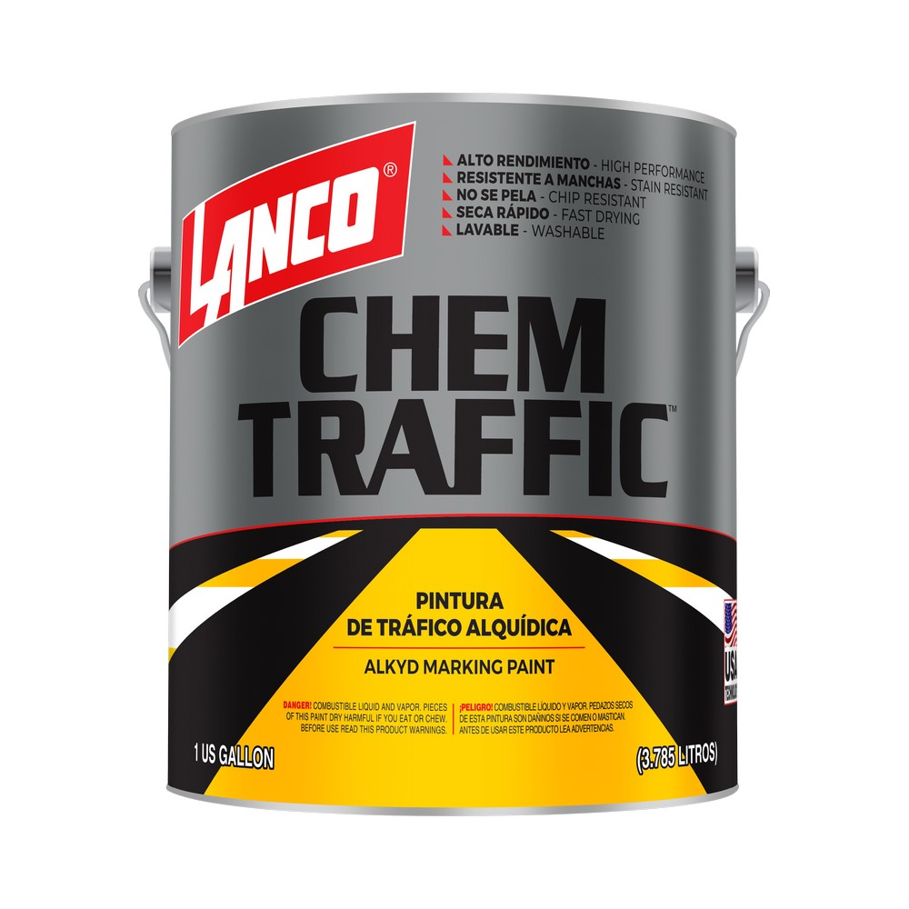 Pintura para trafico brillante blanco chem traffic ct400-4 gal (3.785 l)