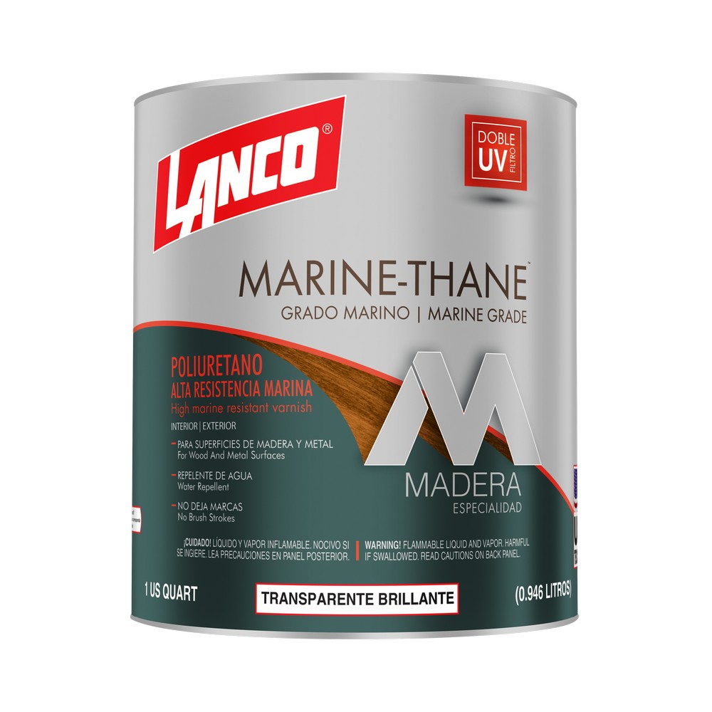 Barniz marino brillante transparente marine thane cuarto (0.946 l)