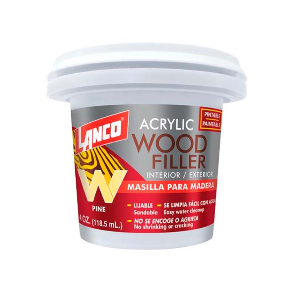 Masilla para madera pino acrylic filler 4oz