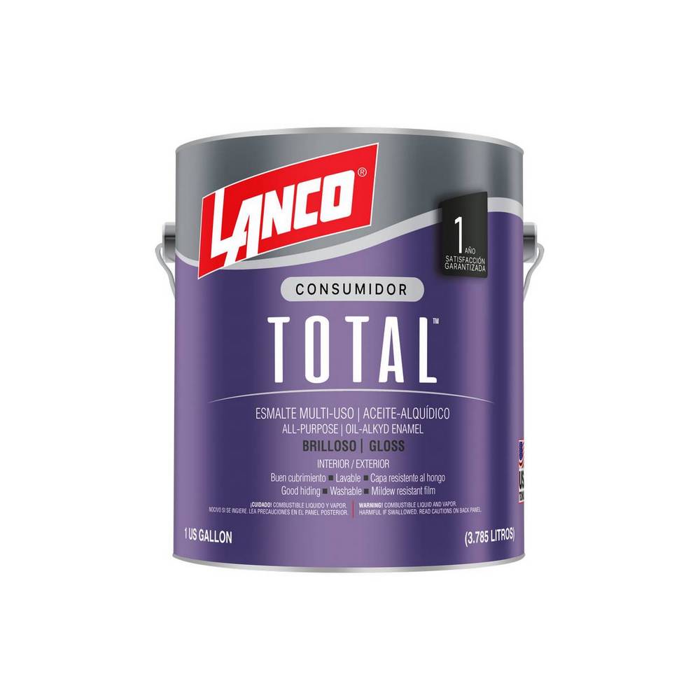 Pintura esmalte azul total ac galon (3.785 l)