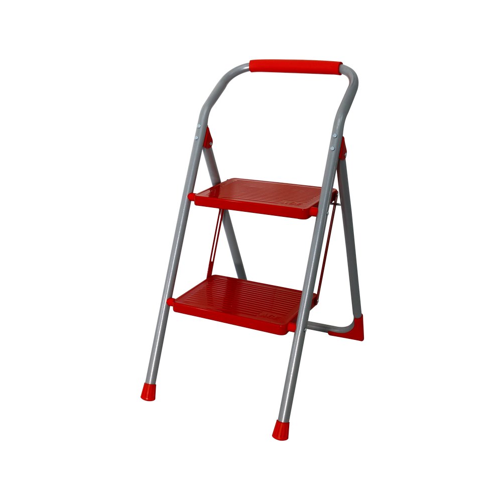 Escalera plegable 2 peldaños 16x22x33 pulg (40 x 56 x 83 cm)