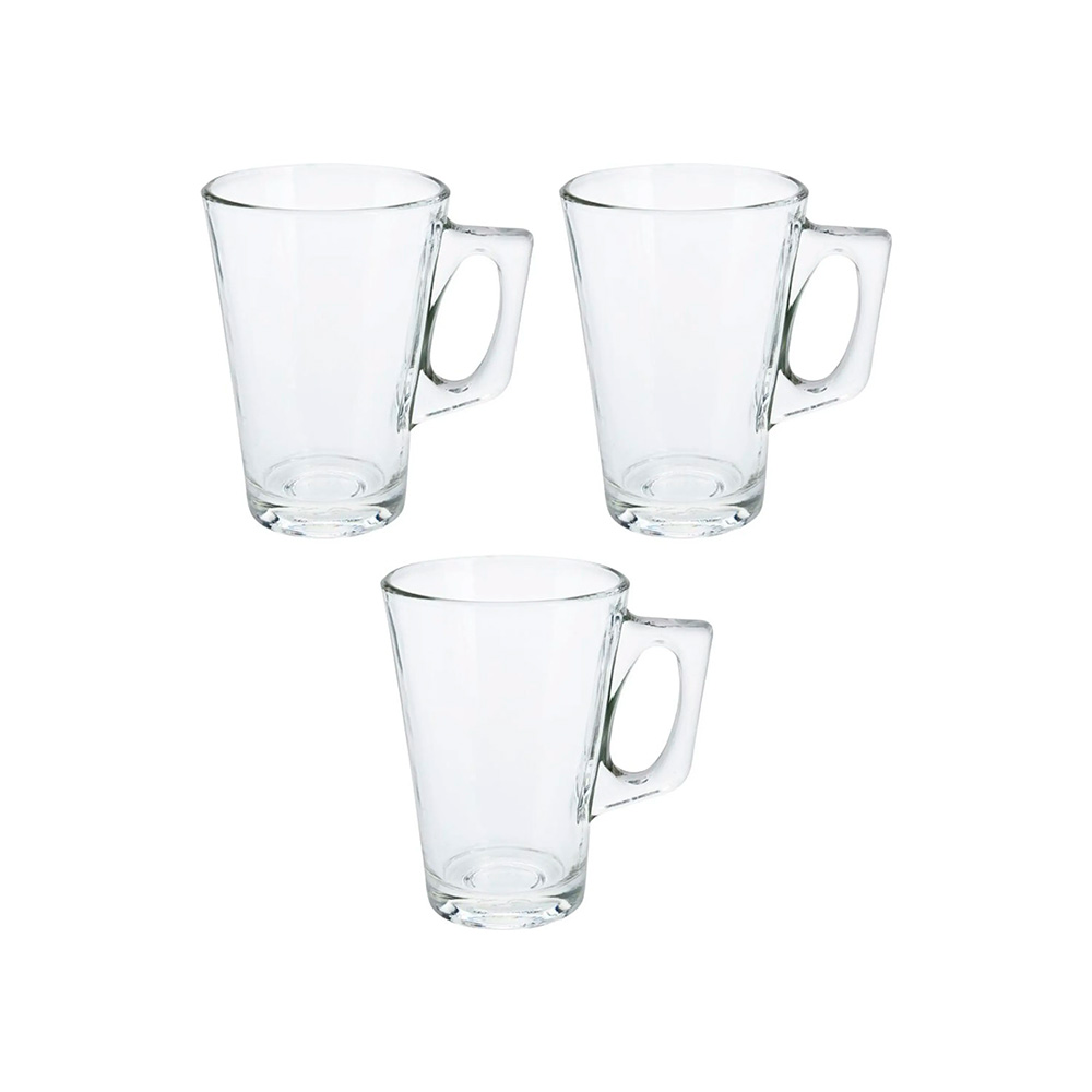 Tazas de vidrio para café s/3