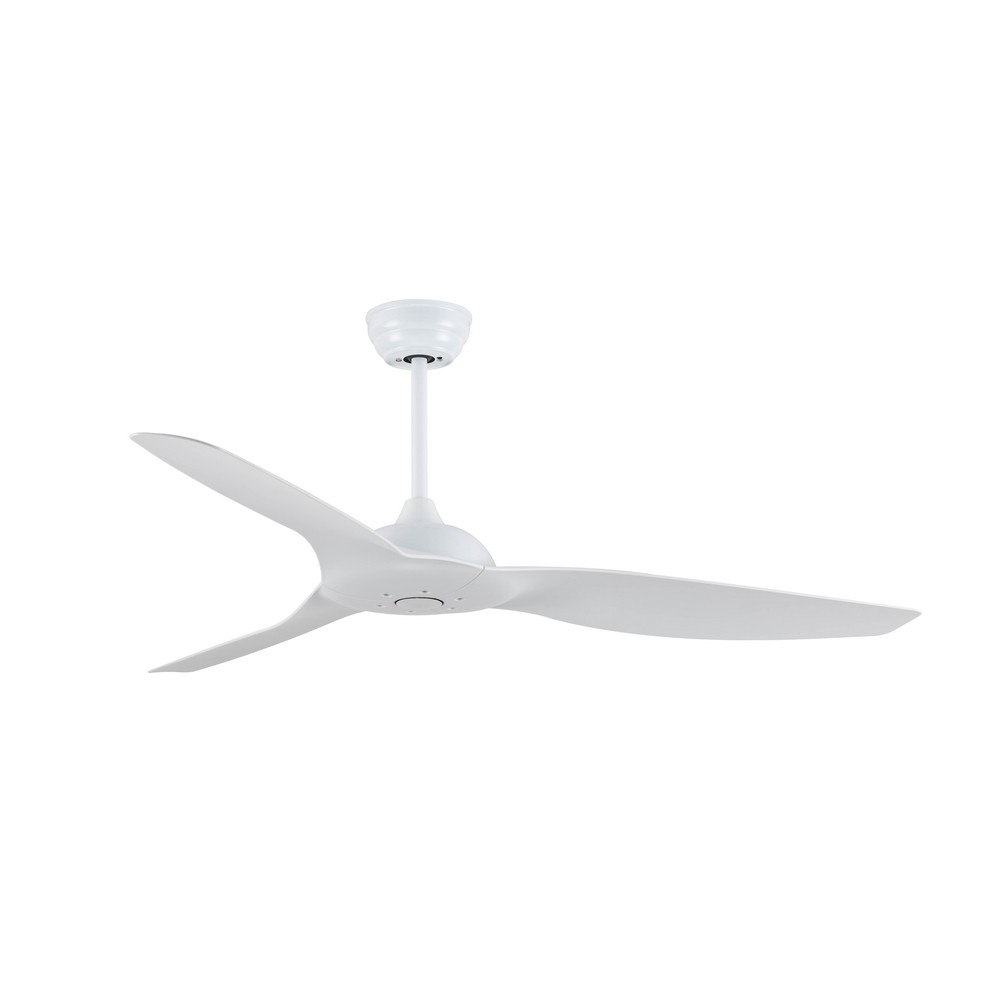 Ventilador de techo blanco mate de 52 pulg (1.32 m) 3 aspas