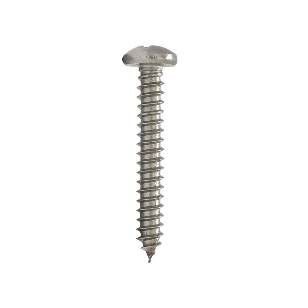 Tornillo metal cabeza redonda inoxidable 10x3/4 pulg s/25