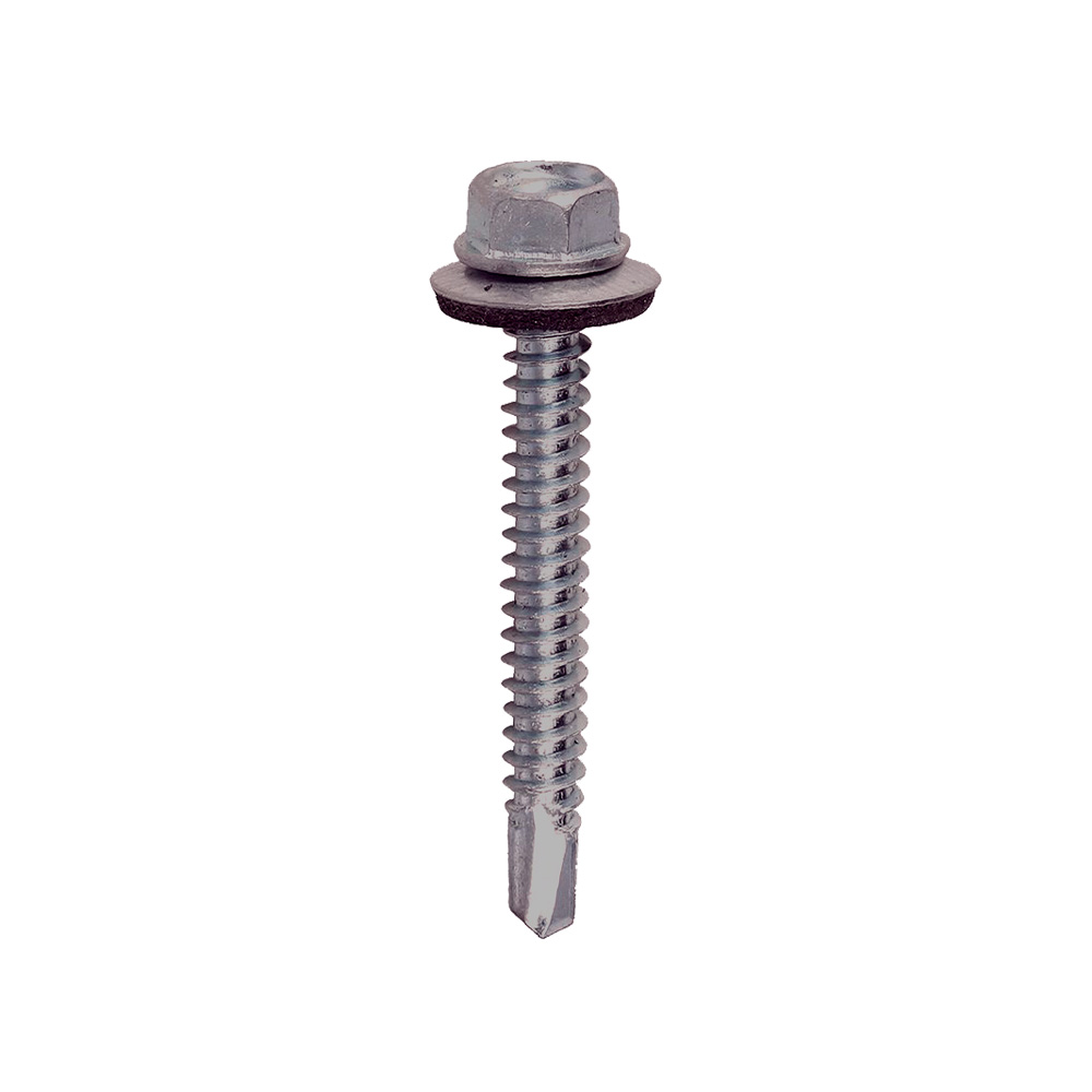 Tornillo para techo punta corriente inoxidable 1/4x2 pulg s/12