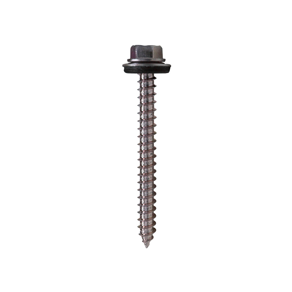 Tornillo para techo punta corriente inoxidable 1/4x2 pulg s/12