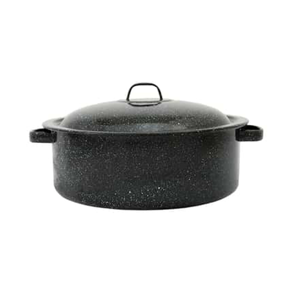 Asador de granito 9-3/4 in. 48 oz negro