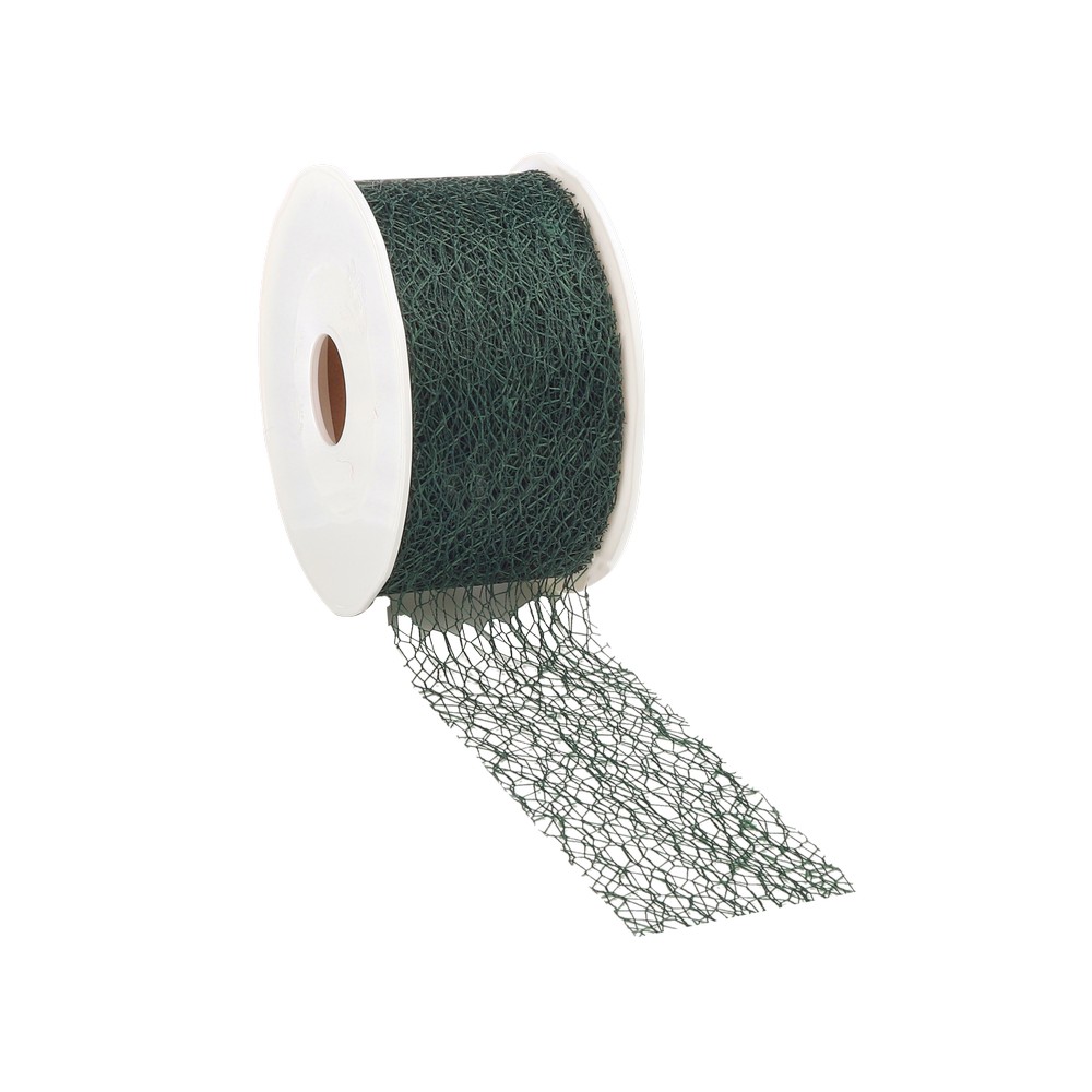 Liston navideño 10 m tdxmas verde oscuro crispy