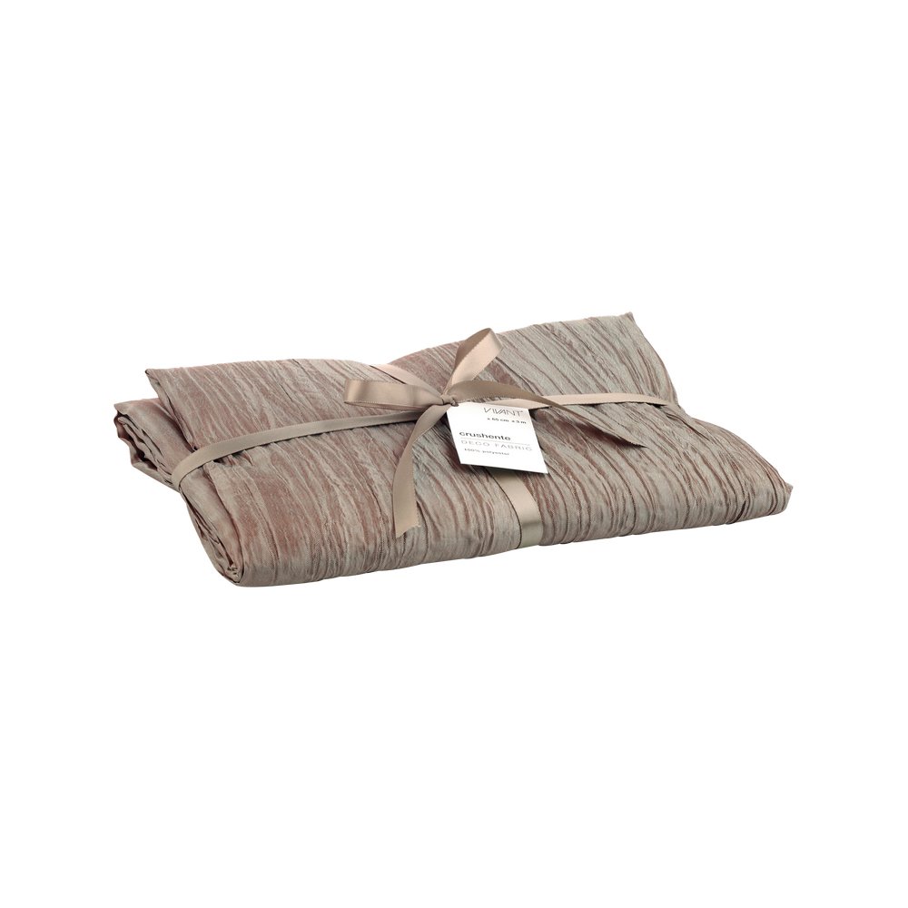 Camino de mesa navideño de 3 m color taupe crushente