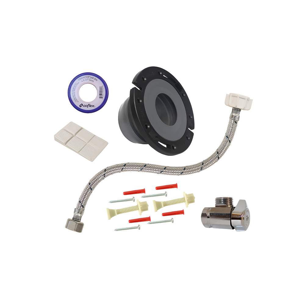 Juego de instalacion de sanitario con brida flexible 205 ps-d009 coflex