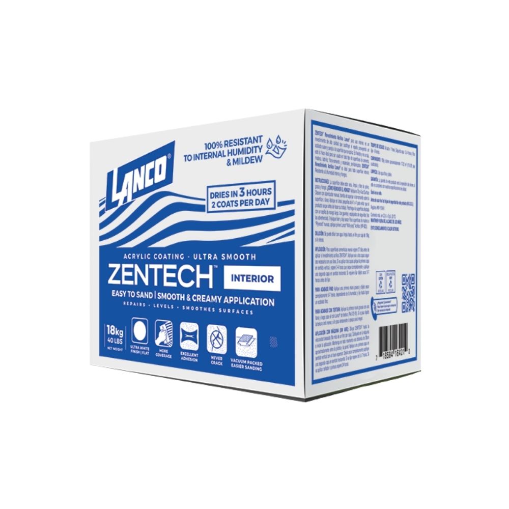 Revestimiento liso interior en caja acrilico 18kg