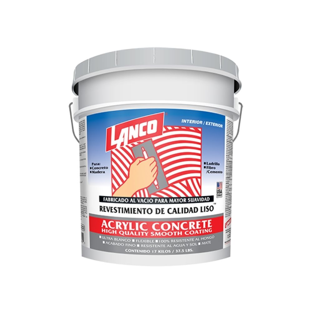 Revestimiento liso interior/exterior 17kg acrilico