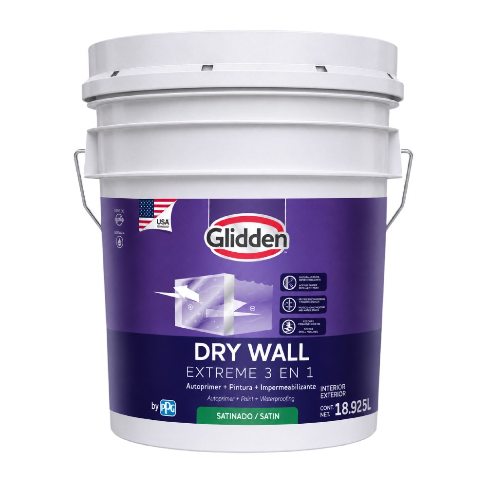 Impermeabilizante para pared base accent satin dry wall xtrm 3en1 19 l (cub)