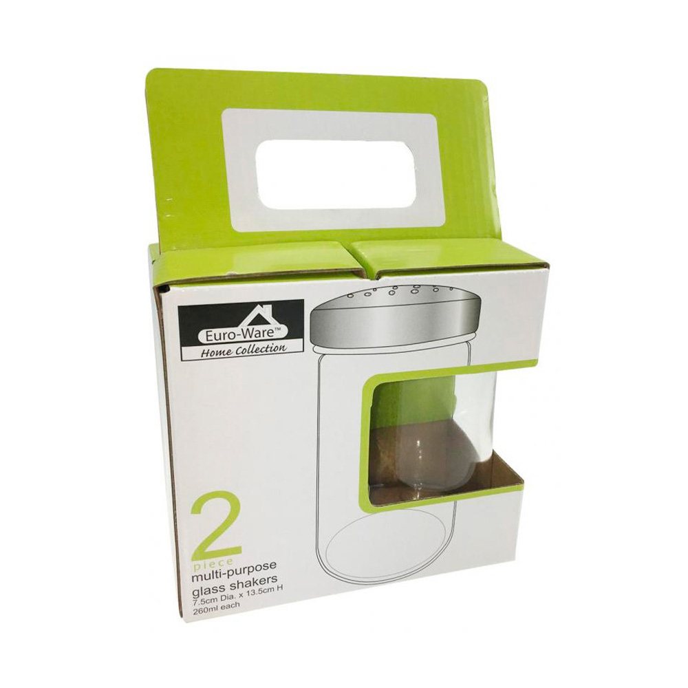 Especieros de vidrio 7.5x13.5 cm 2 piezas