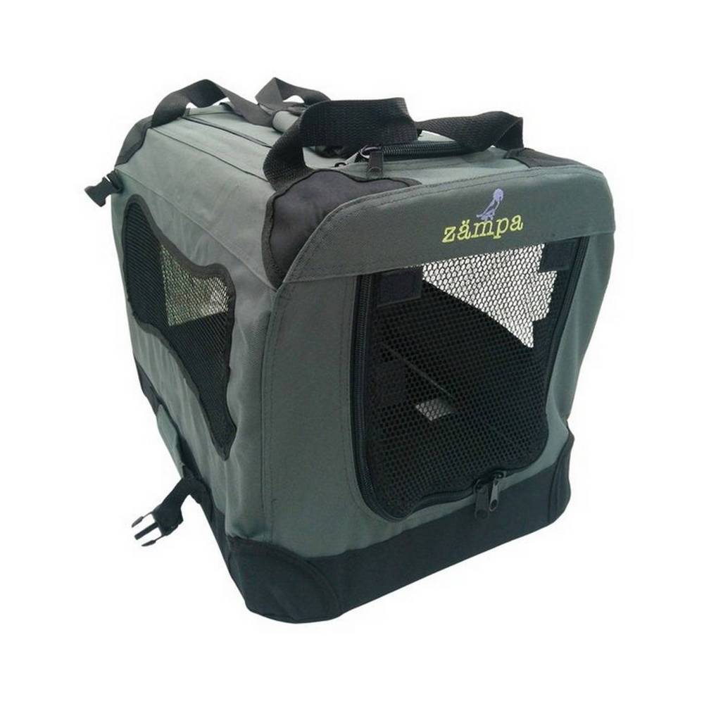 Bolso para transportar mascotas talla xl color gris-negro
