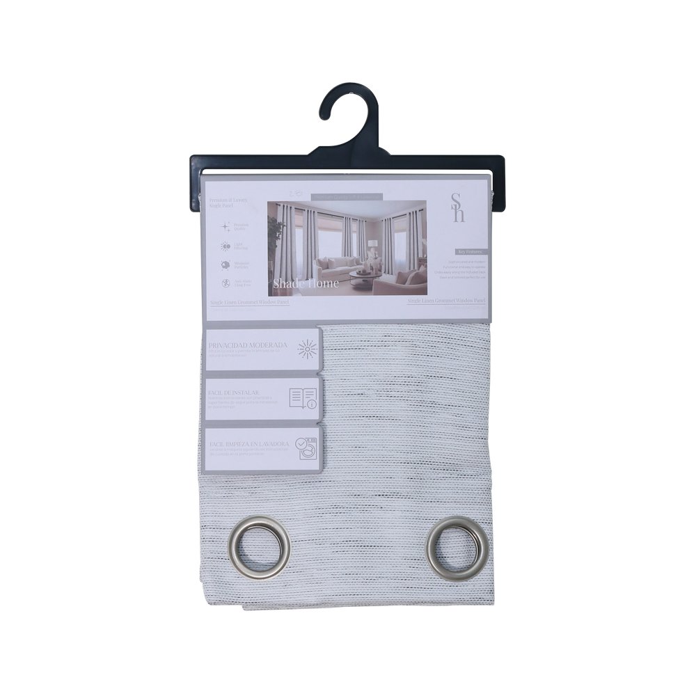 Cortina para ventana de lino 140x229 cm strie linen ivbla