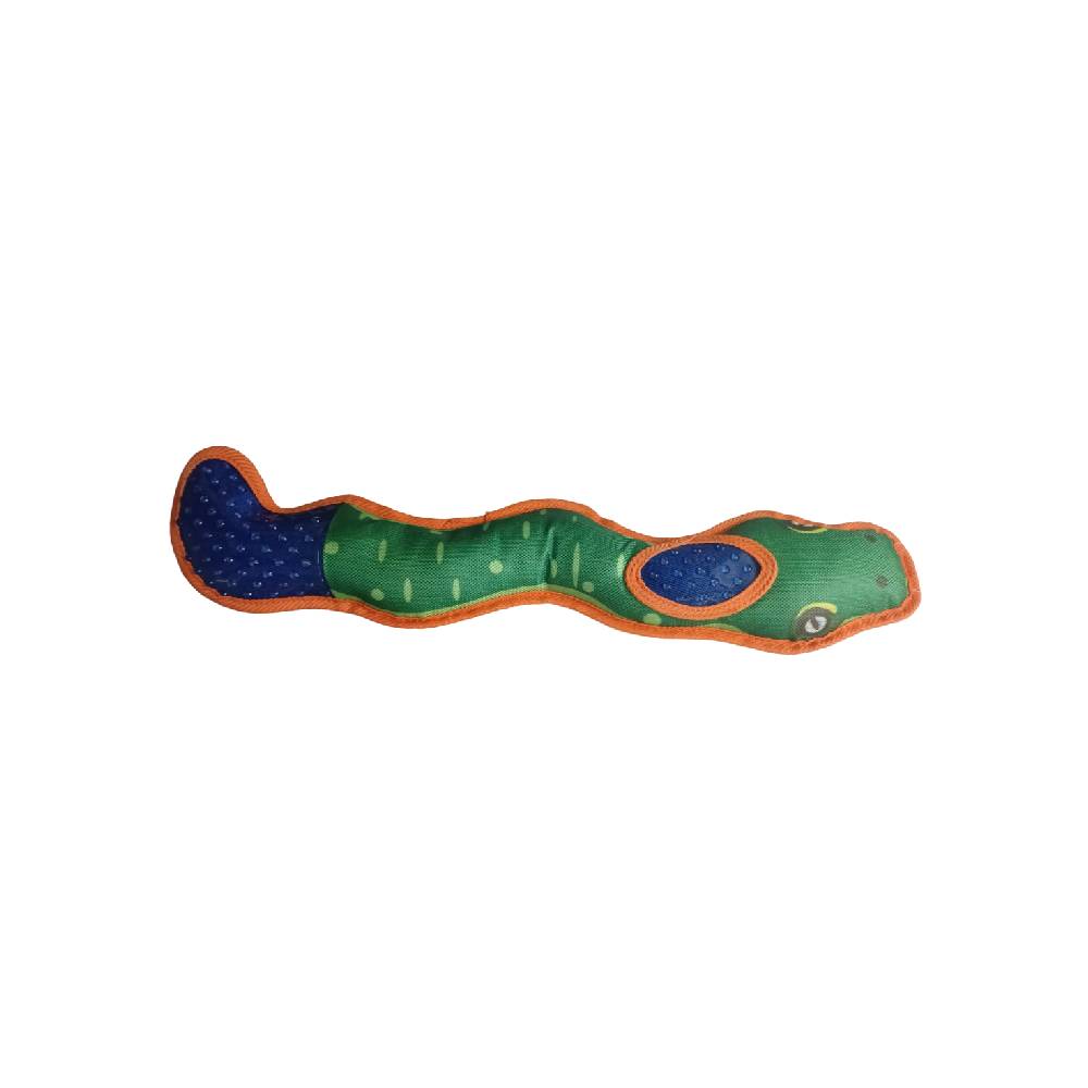 Juguete para mascota de nylon 55.8 cm serpiente tpr verde