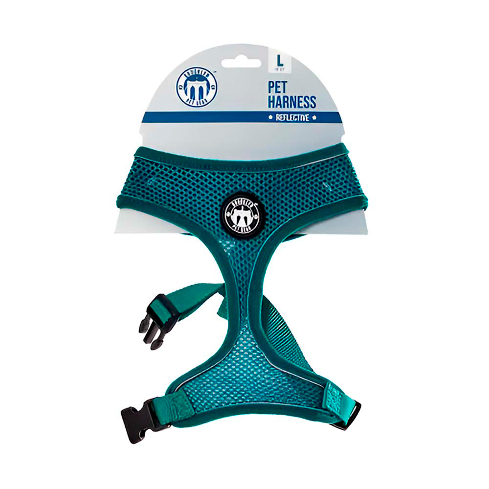 Arnes para perro reflectivo talla l verde