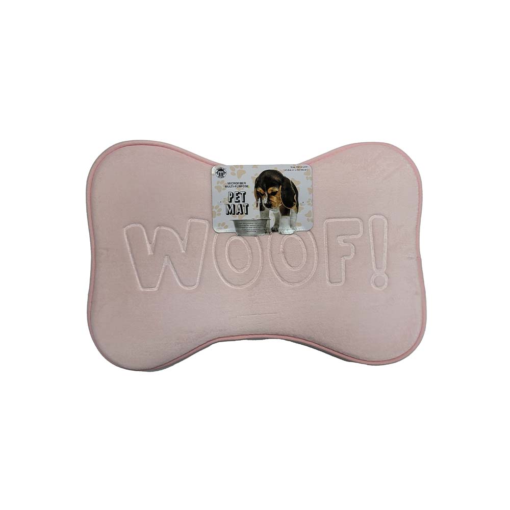 Alfombra para mascota de microfibra 40.6x60.9 cm rosada