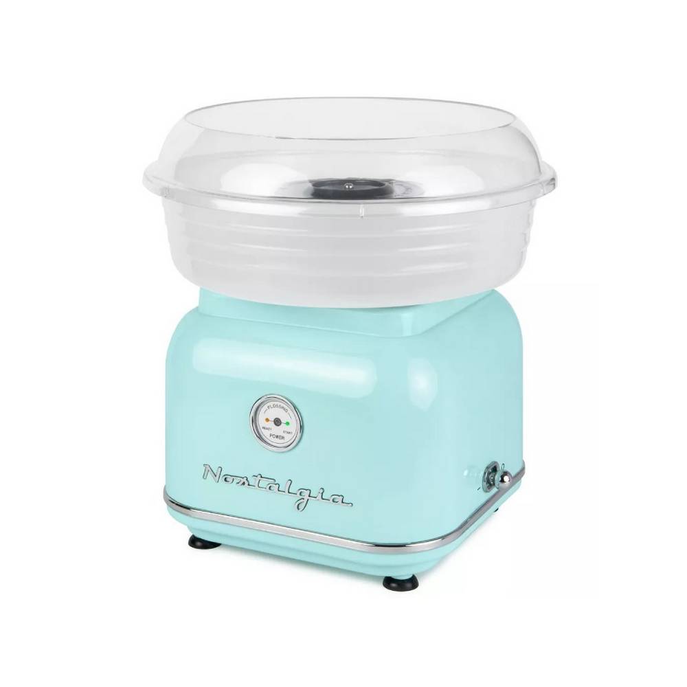 Maquina para hacer algodon de azucar retro aqua