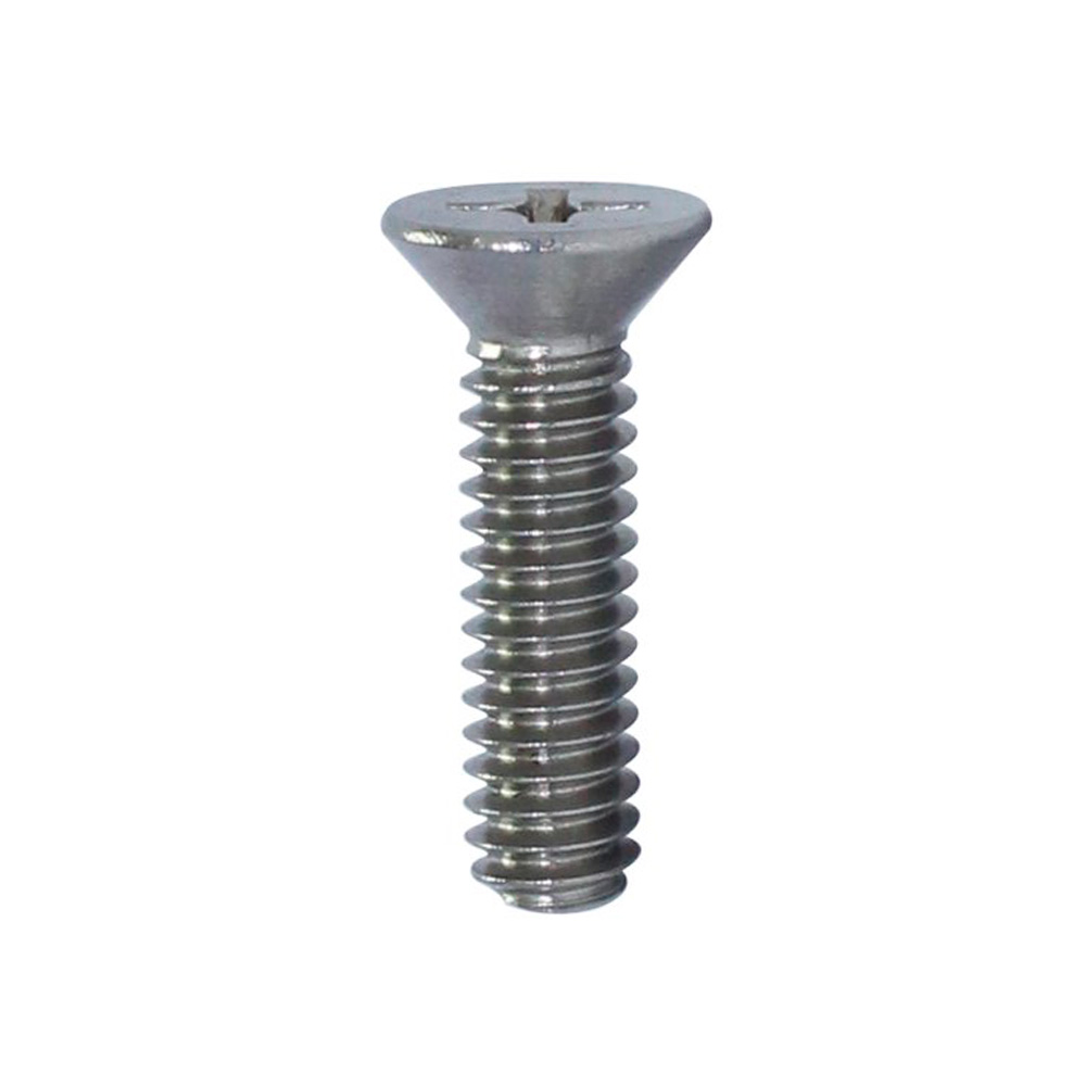 Tornillo estufa cabeza plana 3/16x1 1/4 pulg