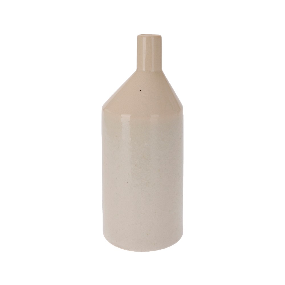 Jarron de ceramica 30 cm blanco
