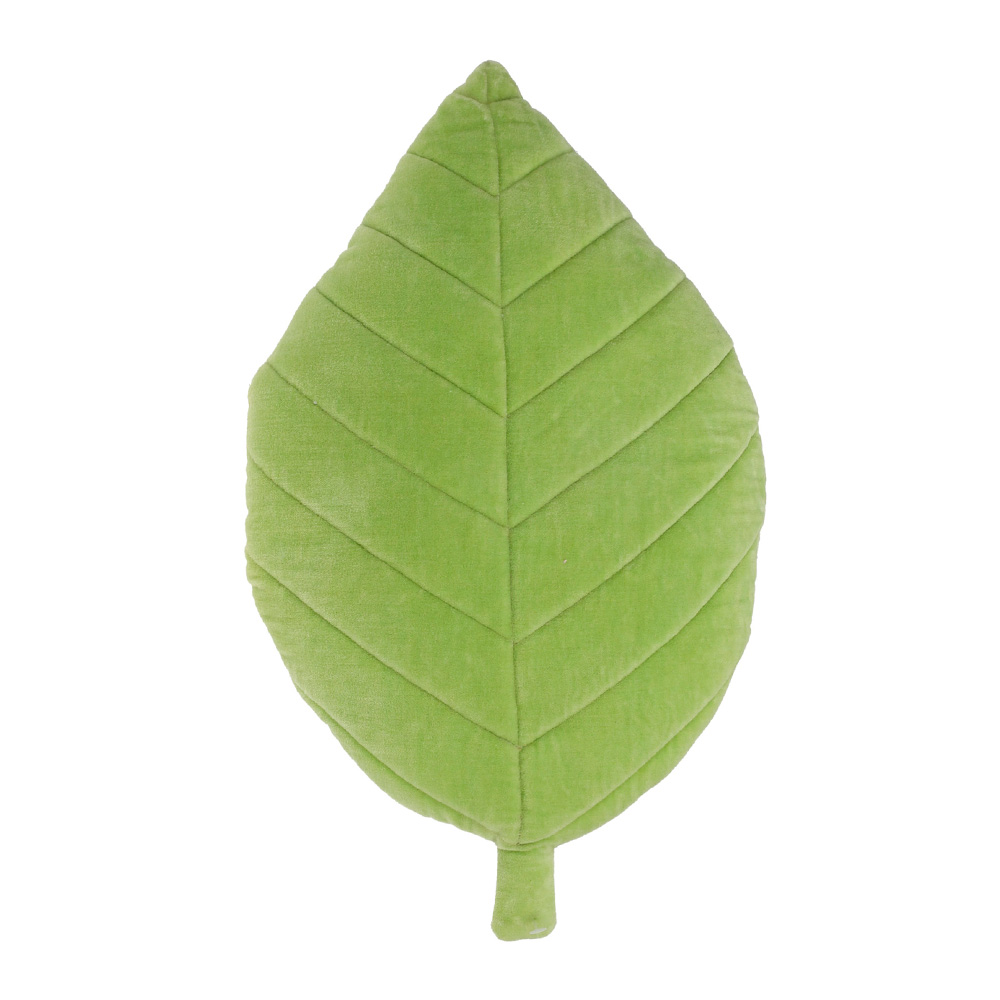 Cojin decorativo 50x30 cm hoja verde claro