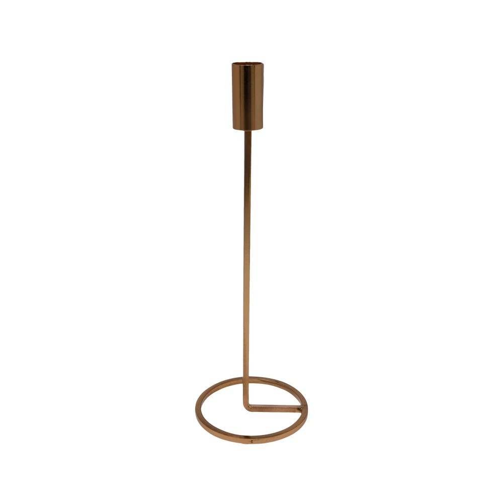Portavela 31 cm dorado