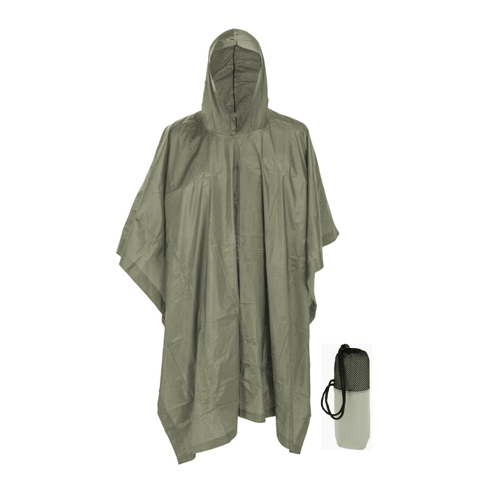 Capa para lluvia verde