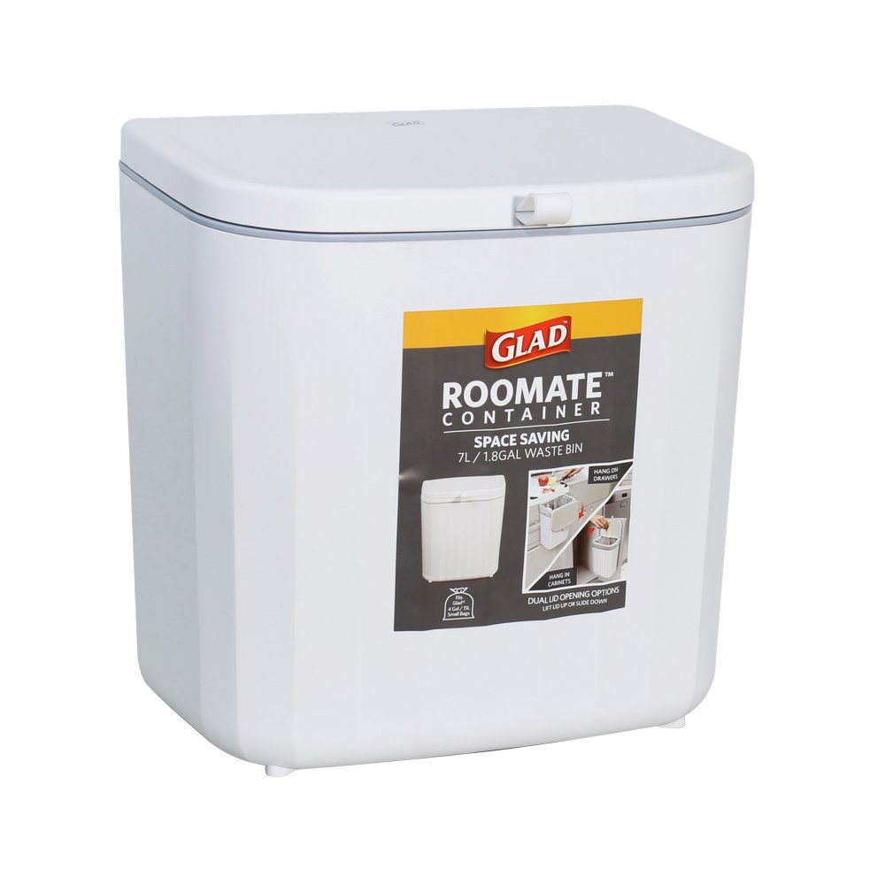 Basurero blanco para mueble de cocina de 7 l