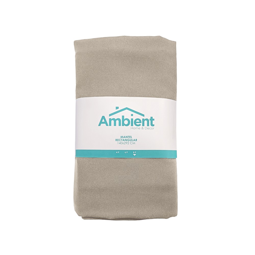 456534 Mantel de tela para mesa plegable 140x292 cm beige mini mat - Manteles ...
