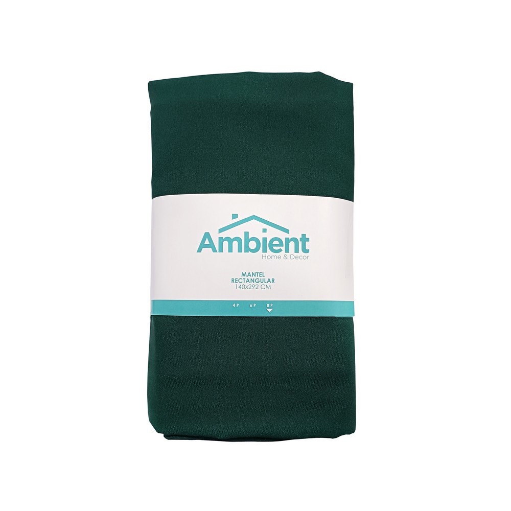 Mantel de tela para mesa plegable 140x292 cm verde oscuro mini mat