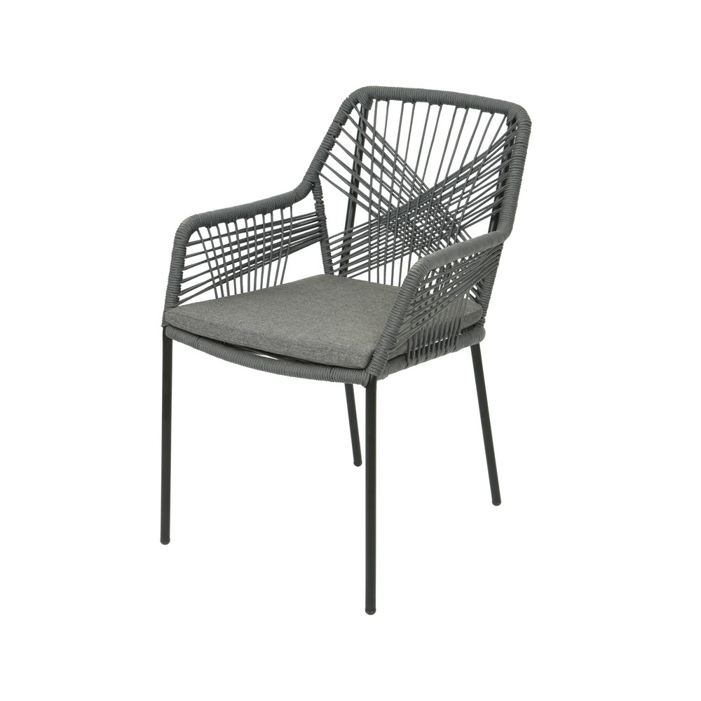 Silla de acero 63 x 57 x 85 cm gris